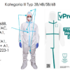 Ochranné obleky VPROTECT Kategoria III Typ 3B/4B/5B/6B Veľkosti: 2XL/3XL