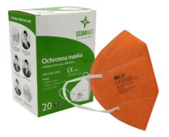 Respirátor 4 vrstvovy FFP2 NR bez ventilu 20 ks oranžovy